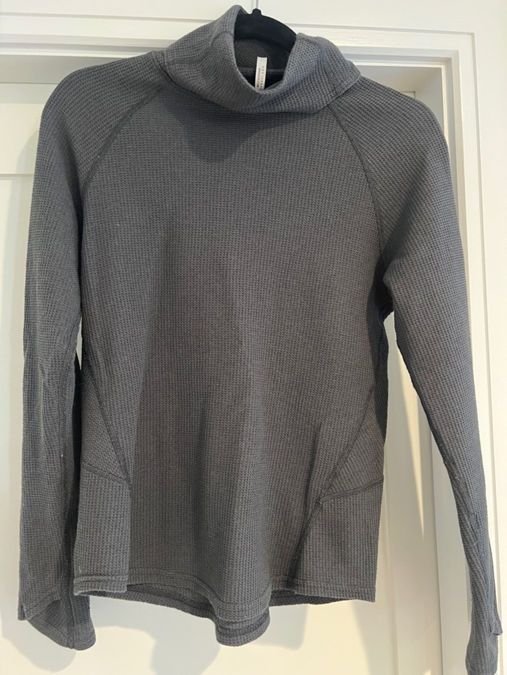 Kuhl Women's Gray Waffle Cowl Turtleneck Sweater